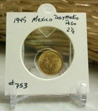 1945 Mexico Gold Dos Y Medio photo