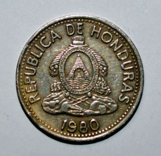 1980 Honduras 10 Centavos Diez De Lempira Coin World Foreign Z photo