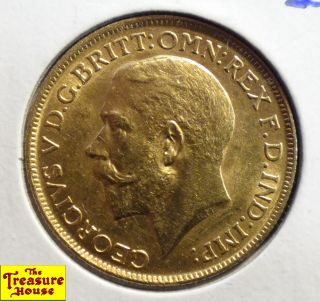 1912 - S George V Sydney Australia One Pound £ Trade Sovereign 22k Solid Gold Coin photo