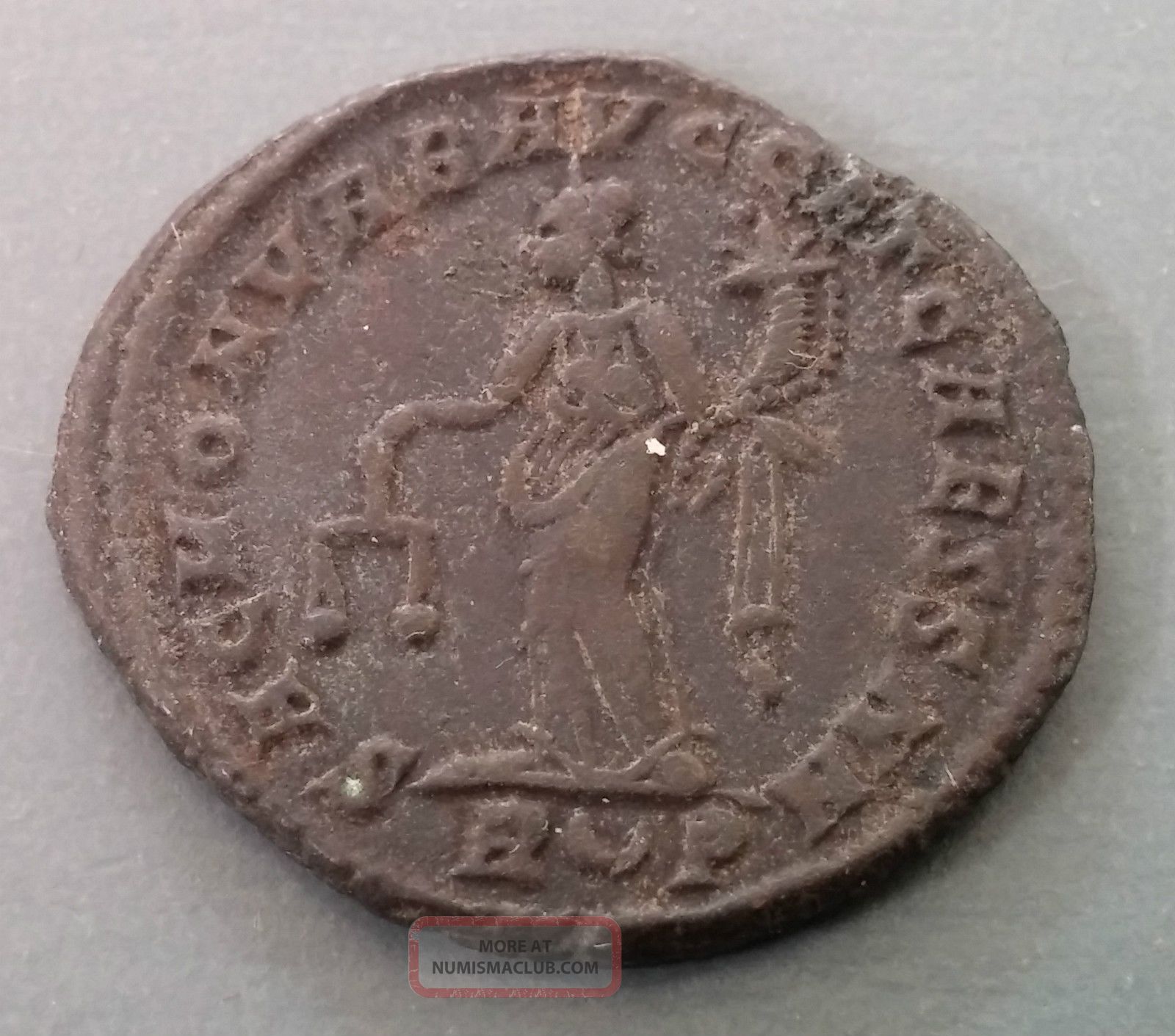 302 - 303 Ad Roman Diocletian Ae Follis Bronze Coin