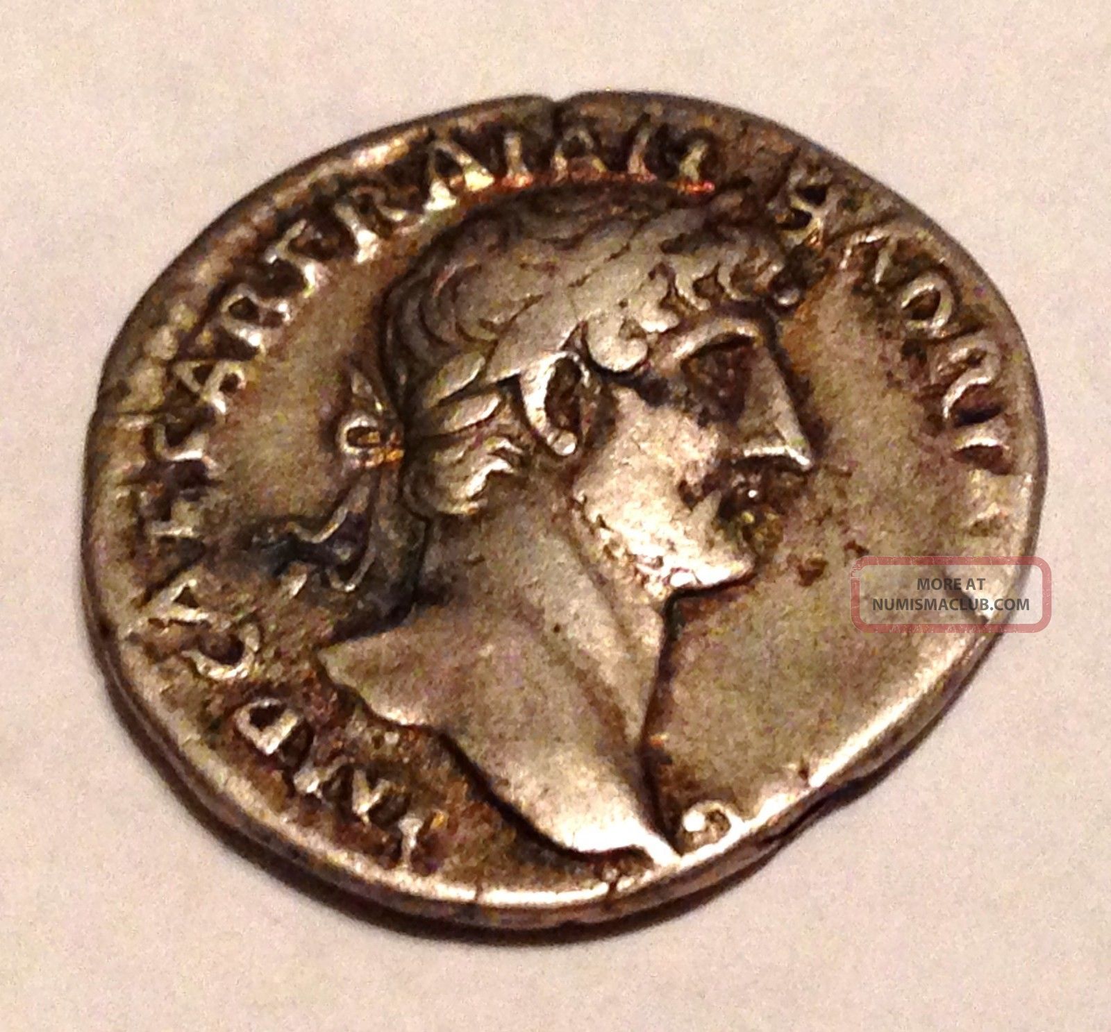 Ancient Old Roman Silver Denarius Julius Caesar Currency Coin Money - 47 Bc