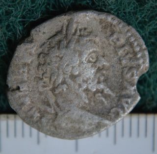 Scarce Septimius Severus Denarius,  193 - 211 Ad.  Roman Silver Coin photo