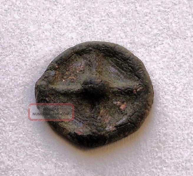 Greek Ae12mm Wheel Early Cast Coinage