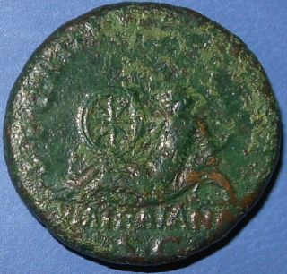 Rare Via Traiana As - Traianus (98 - 117) - Struck Between 112 And 115. photo