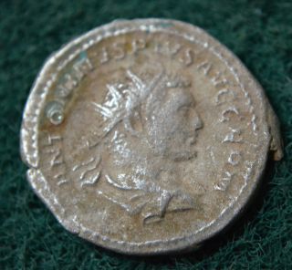 Ancient Roman Silver Double Antonianus Of Emperor Caracalla,  Circa 213 Ad.  Ag photo
