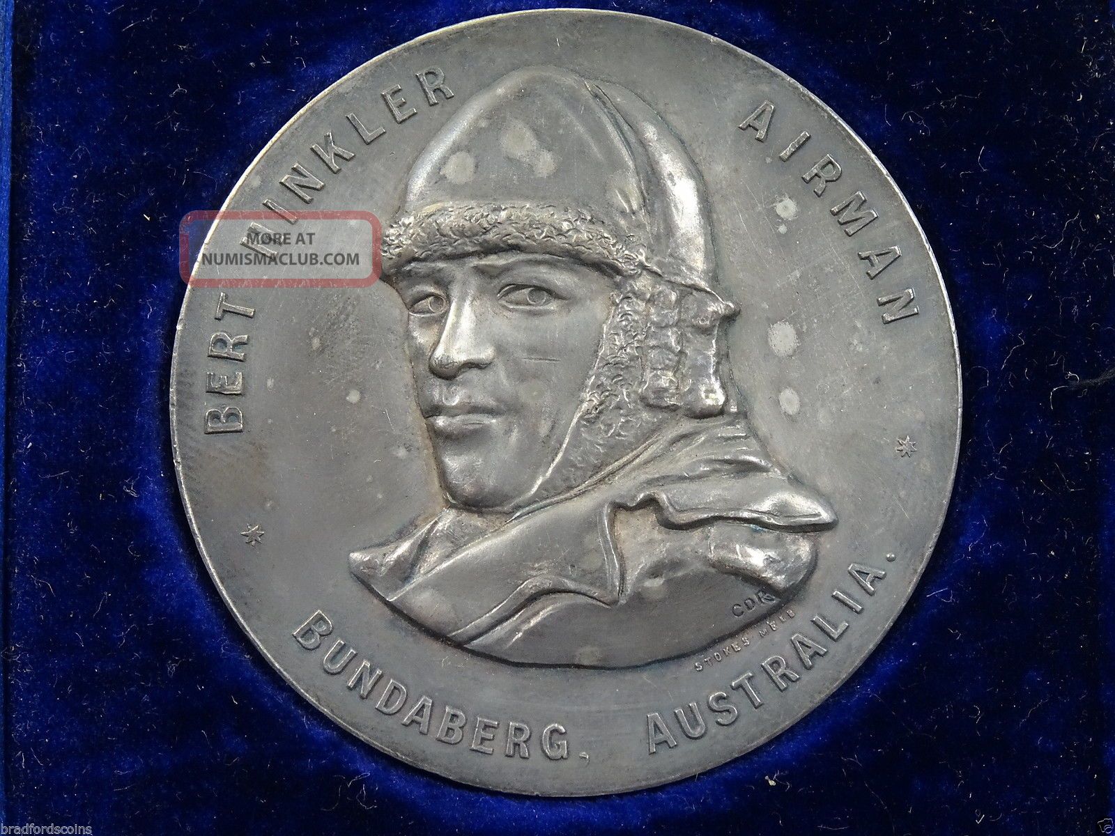 Australian 1928 Bert Hinkler London To Darwin Flight Medallion
