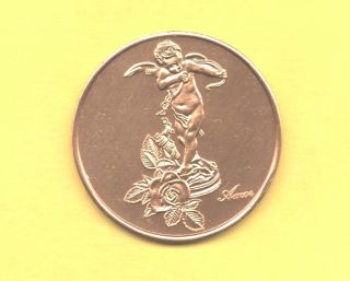 Cupid Standing With Bow 1975 Amor Love Token photo