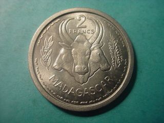 Madagascar 1948 2 - Francs In Uncirculated photo