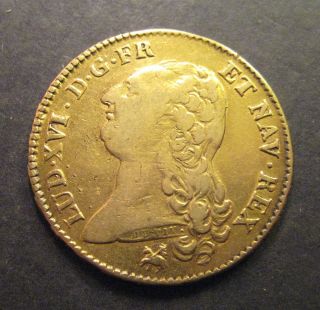 1786 B France 2 Louis D ' Or Gold - Km 592.  3 - - (q733) photo