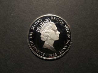 1985 British Virgin Islands $20 Sterling Silver Coin Proof 