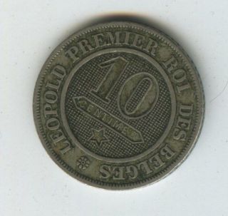 Belgium 10 Centimes 1861 photo