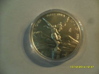 2014 Mexico Ley.  999 1 Onza Plata Pura Silver Coin To Collect photo