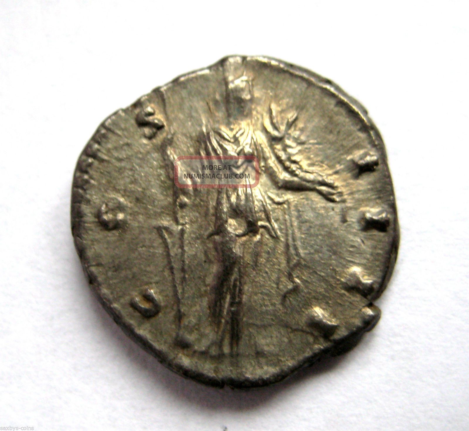 140 A. D Emperor Antoninus Pius Roman Period Imperial Ar Silver ...