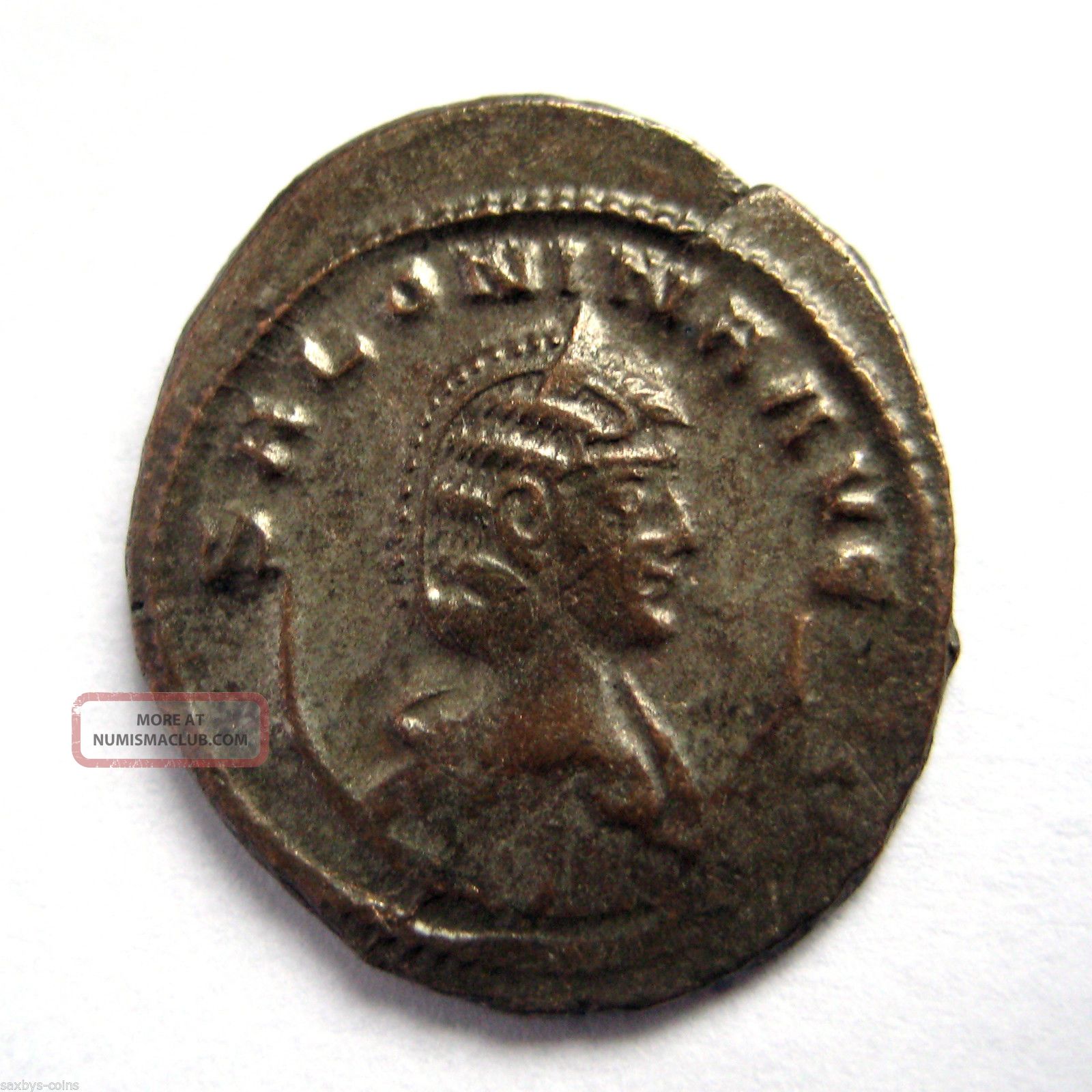 265 A.  D British Found Cornelia Salonina Roman Period Ar Silver Antoninus Coin.  Vf Coins: Ancient photo