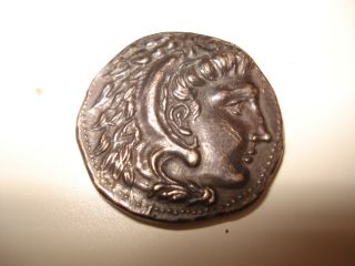Ancient Greek Coin / Old Made / Alexander The Great photo