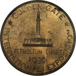 1939 Ca Hk - 484 T2 Petroleum Dollar - 1939/40 Golden Gate Expo Ms62 Ngc photo