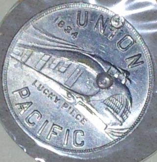 1934 Union Pacific Railroad Aluminum Company Of America Token Alcoa photo