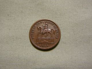Patriotic 1863 Civil War Token - First In War,  First In Peace / Union For Ever photo