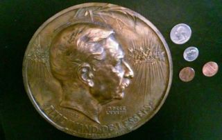 Suez / Panama - Ferdinand De Lesseps 1884 Medal / Plaque By Ringel D ' Illzach photo