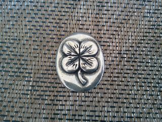 Your Lucky Four Leaf Clover Good Luck Pocket Coin Piece Pewter All photo