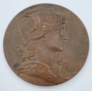 1889 Paris Universal Exposition Bronze Medal By Dupuis photo