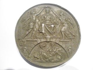 Bronze Medal By Dujardin - Aseleer - World Exposition Of Antwerp - 1885 photo