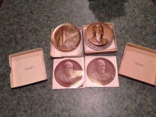 Bronze Medallion Metropolitan Life Insurance Co.  1956 Box photo