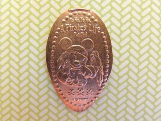 Elongated Penny Disney - Mk0108c - Pirate Mickey Mouse With Parrot On Arm Yo Ho photo