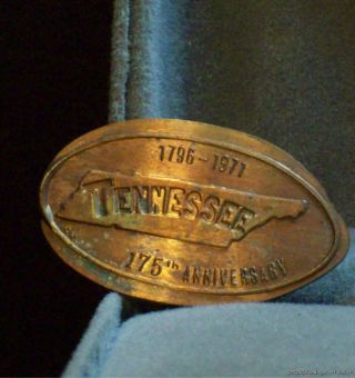 Elongated 1971 Penny Tennessee 175th Anniversary 1796 - 1971 photo