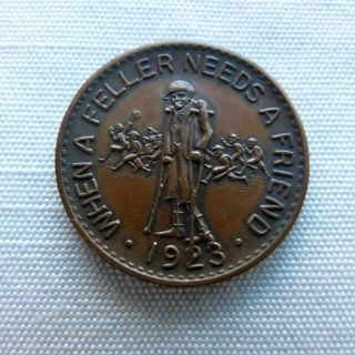 Association For Aid Of Cripple Children 1923 Lucky Coin Token photo