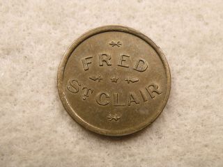 (golconda,  Nevada) Fred St.  Clair 12½ Cts.  Token photo