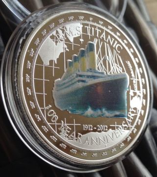 R.  M.  S Titanic Coin Finished In 999.  1oz Collectors Token Capsule Silver ✅ photo