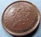 C.  1830s Lower Canada Bouquet Sous Halfpenny Token Montreal Un Sou Bas Canada 2 Coins: Canada photo 2