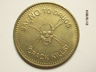 Say No To Drugs Na Narcotics Anonymous Aa Alcohoics Anonymous Chip Medal Token photo