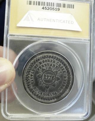 1876 Centennial Medal Anacs Au58 Hk - 92 So - Called Dollar R5 Baker 440b photo