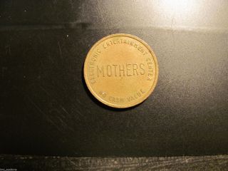 1970s Hotter Than Mothers Music Pinball Arcade Token Coin Mt.  Prospect Il Usa photo