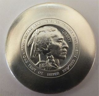 Daniel Carr 1913 - 2013 Indian Head Nickel Centennial 1oz.  999 Silver photo