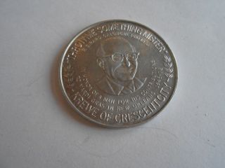 Cool Vintage Throw Me Something Mister Krewe Of Crescent City Souvenir Token photo