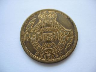 J.  H.  Hirsch & C0 Souvenir Medallion - Good Luck Symbols - 1919 St.  Louis photo