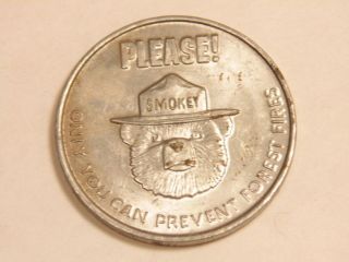 Older Dept.  Of Agriculture - Forest Service Smokey The Bear Fire Prevention Medal photo