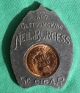 Rare Cigar Advertising Neil Burgess Encased Lucky Penny 1901 Bu Indian Head Coin Exonumia photo 1