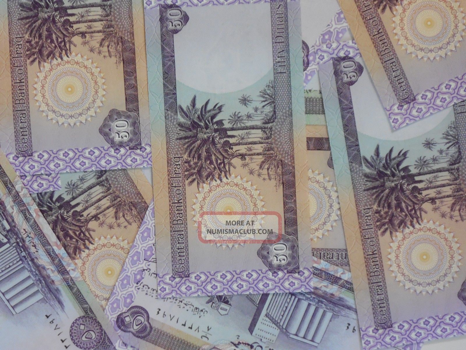 100 X 50 Iqd = 5000 Iqd In One Bundle (uncirculated)