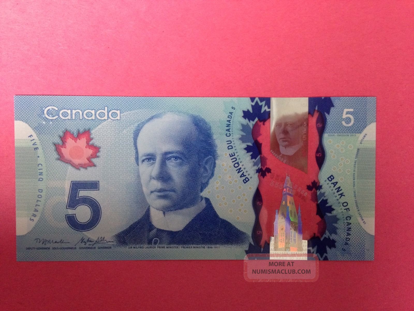 2013 Canadian $5 Polymer Note. Unc.