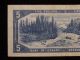 1954 Canada $5 Dollar Paper Note Circulated Canada photo 4
