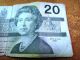 1991 Bank Of Canada $20 Twenty Dollar Note S&h Usa Canada photo 2