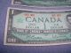 Two 1967 Centennial Canadian One Dollar Bill Crisp Uncirculated Canada Canada photo 2