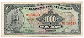 1977 Mexico 1000 Pesos Note - P52t photo