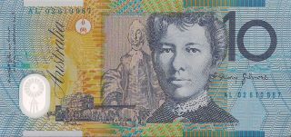 Bank Of Australia=n/d 10 Dollars P - 58 Poly Unc photo