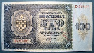 Croatia 1941 100 Kuna photo