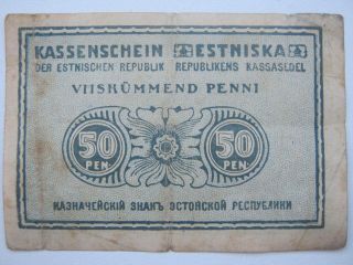 Estonia Eesti 50 Penni 1919 photo
